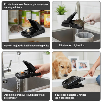 ANTIRAT™ La forma más rápida y segura de eliminar roedores en casa (PACK x5)