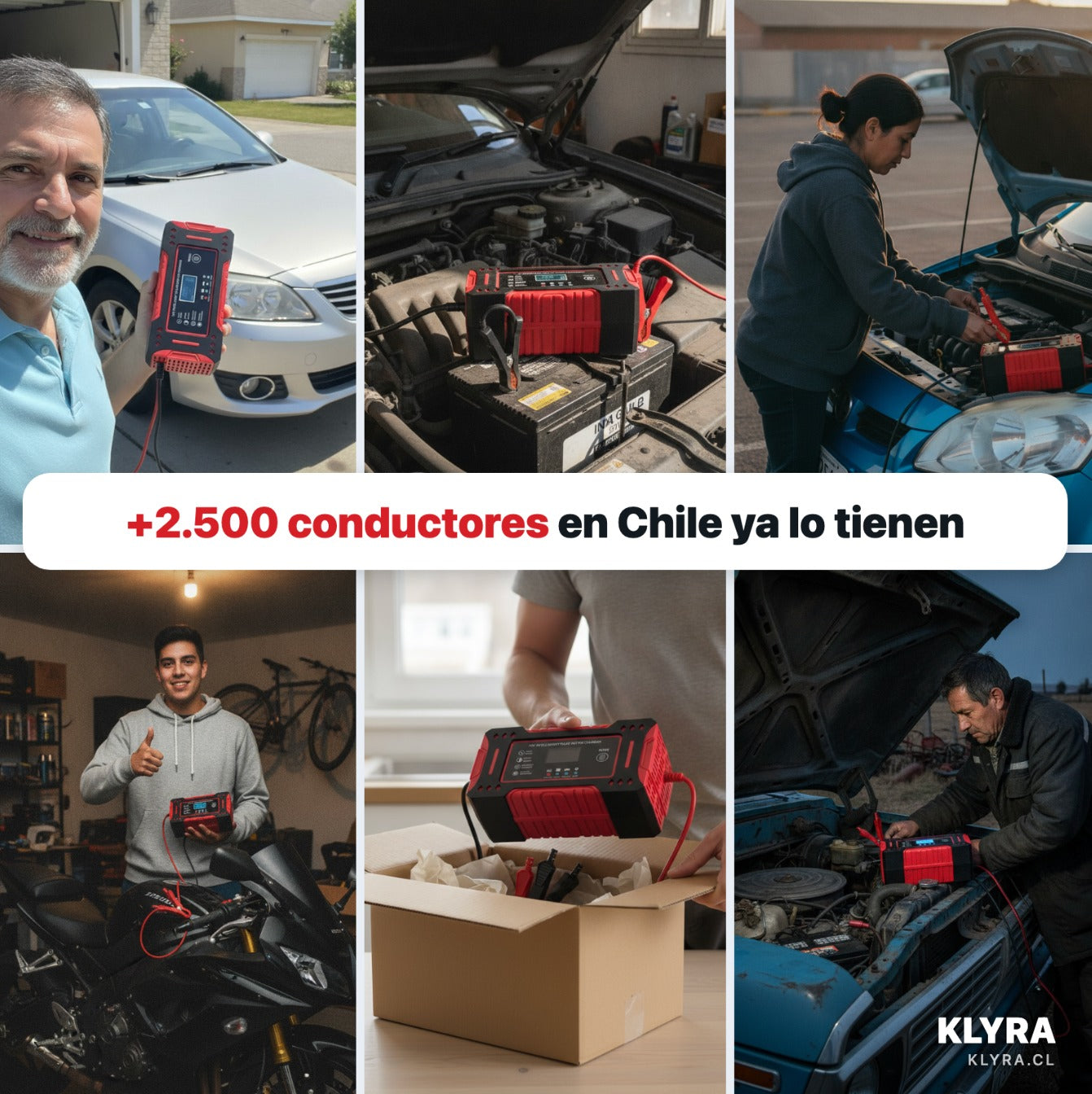Detalle del cargador reparador de batería VoltMaster