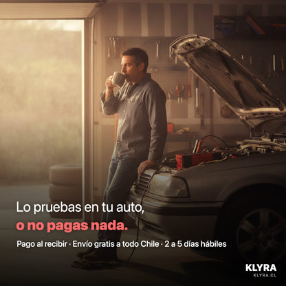 Cargador de batería VoltMaster con pinzas de conexión